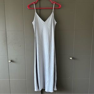 Aritzia Wilfred Only Slip Satin Midi Dress